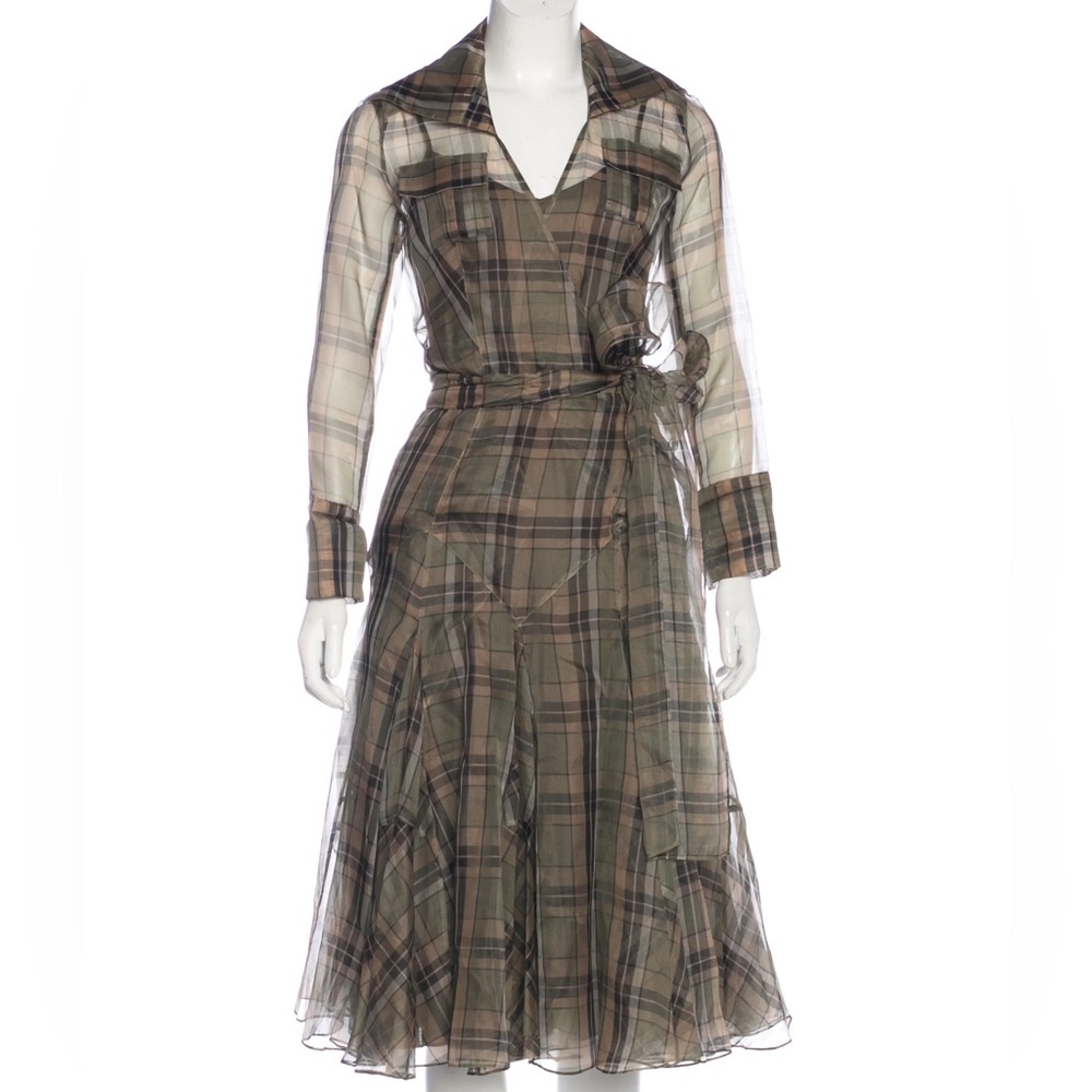 Diane Von Furstenberg 
Bauer Silk Dress Sz10